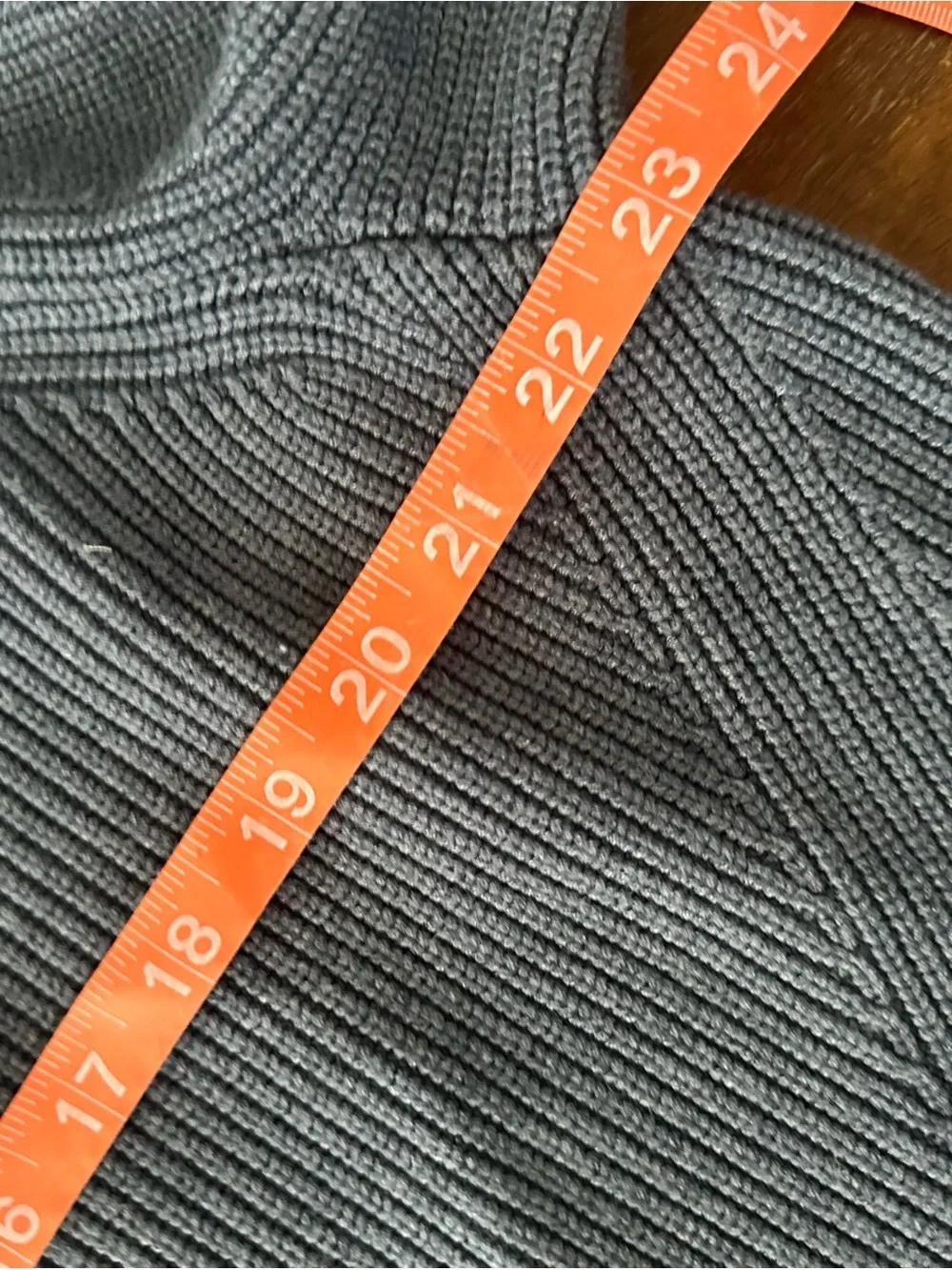 J. Crew Cozy Ribbed Crewneck Sweater - Slate Blue ladies size large BJ580